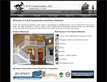Tablet Screenshot of candhconstructionllc.com